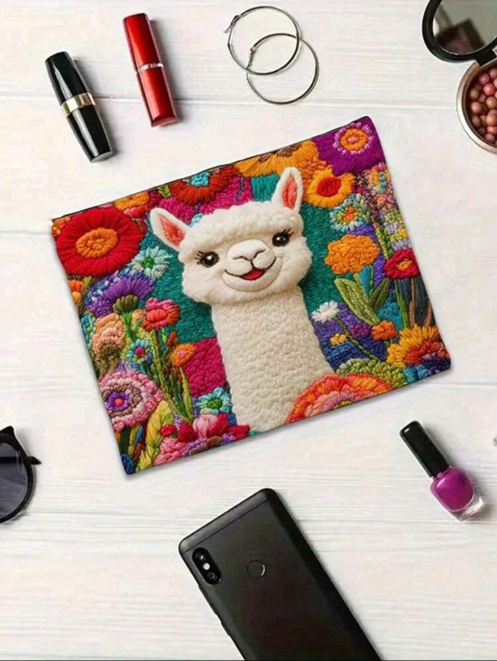 Cosmetic Bag - Baby Llama Cosmetic Bag/Travel Pouch | NIP